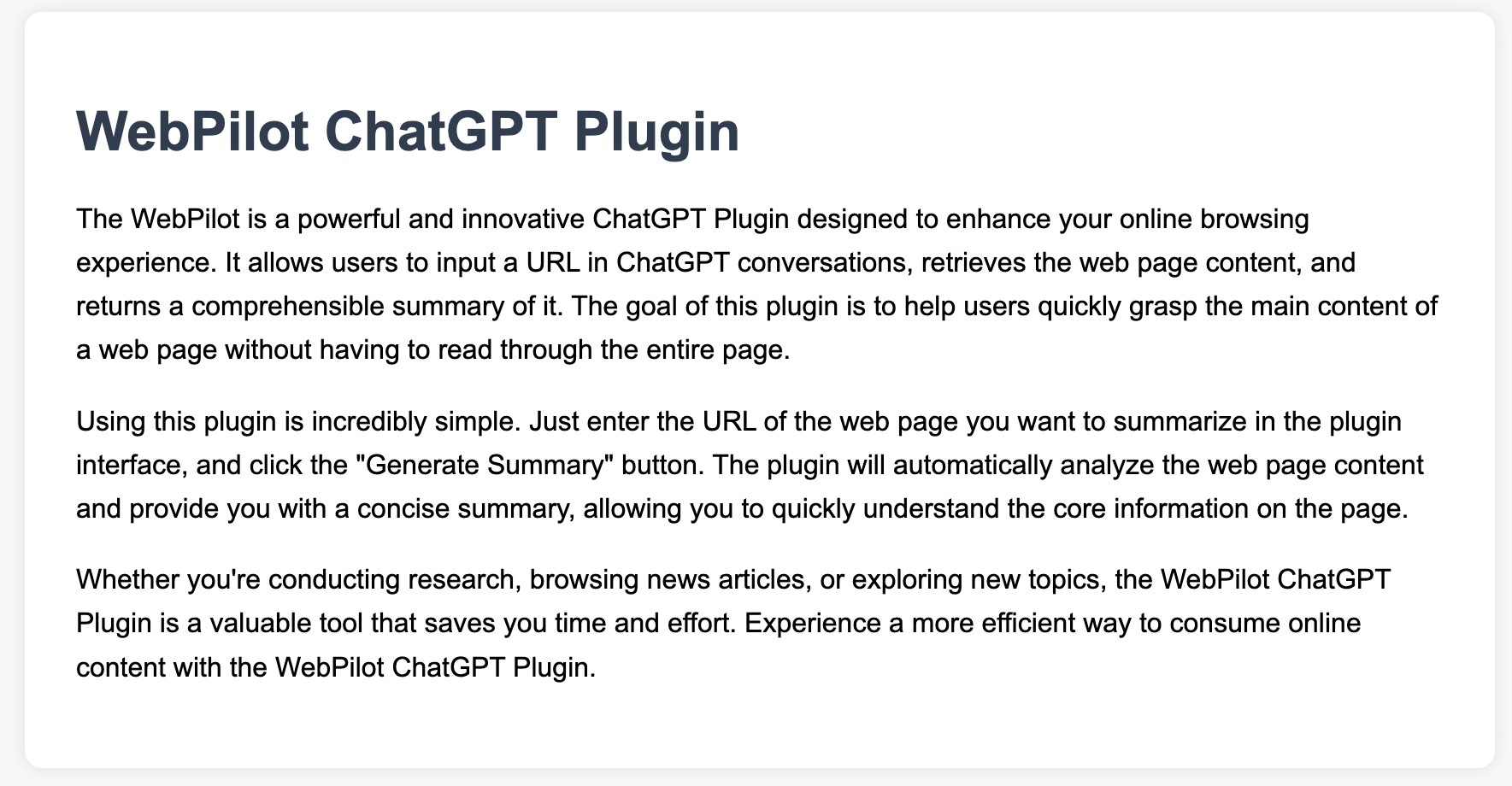 Link Reader Disappears From ChatGPT Plugin Store