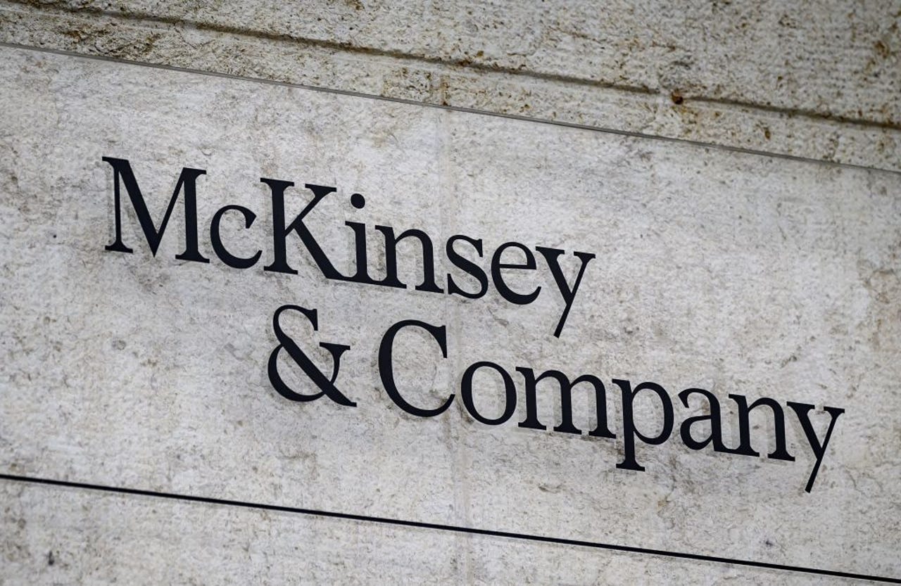 McKinsey and Company on the side of a building